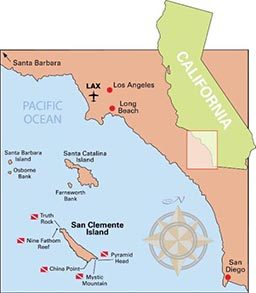 Map of San Clemente Islands