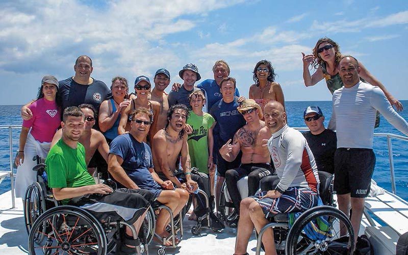 Group of people as part of the Cody Unser Foundation
