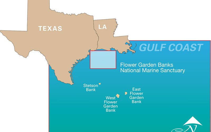 Map of Texas' Gulf Coast
