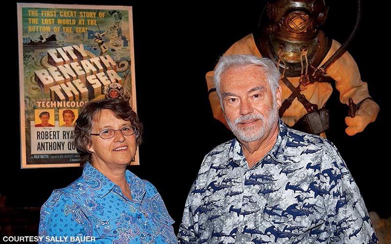 History of Diving Museum founders Sally and Joe Bauer present at an awards dinner in 2006.