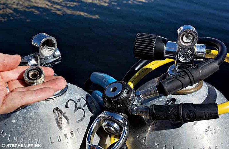 Underwater Scuba Diving Dive DIN/Yoke Tank Valve High Pressure Scuba Diving  Tank Valve Cylinder Bottle