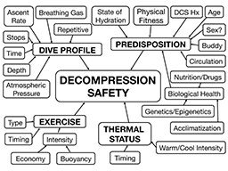 A flow chart of decompression safety measures and characteristics