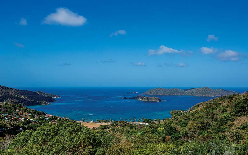 Topside view of Tobago