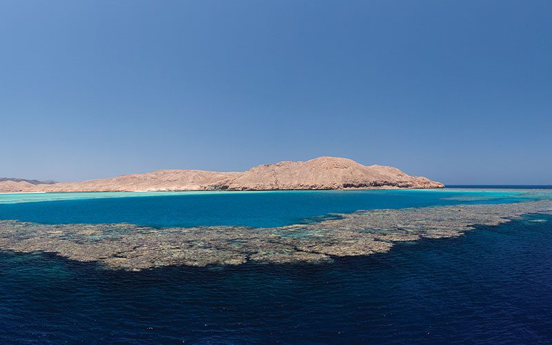 Top view of Zabarghad Reef