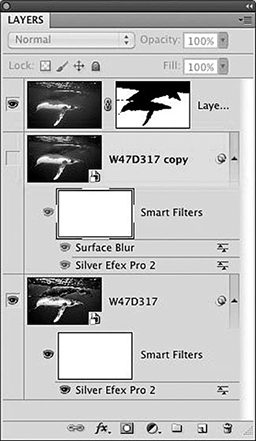 Snapshot of the Layers panel in Photoshop