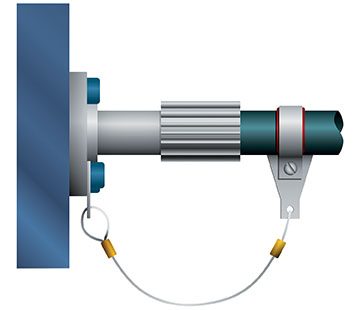 Les dispositifs de retenue des tuyaux aux deux extrémités peuvent réduire considérablement les conséquences des défaillances.Illustration de Brandon Brownell