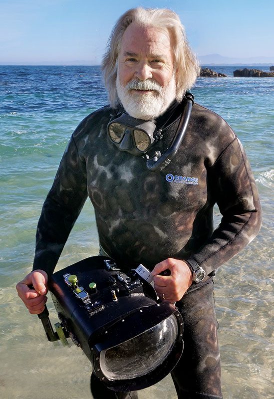 Underwater photographer Chuck Davis
