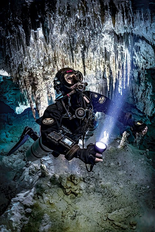 Cave divers often choose to use canister lights
