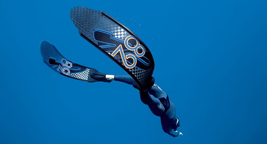 Carbon fiber fins, safer freediving, Alert Diver magazine Q4 2023