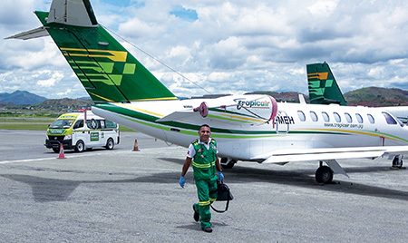 Dr. Bobby Wellsh, emergency physician and director of aeromedical services at the airport.