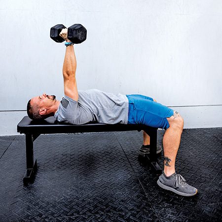 Unilateral Dumbbell Bench Press 1
