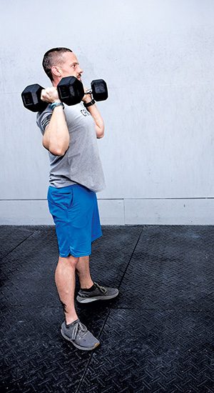 Dumbbell Squat Press 1