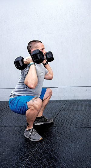 Dumbbell Squat Press 2