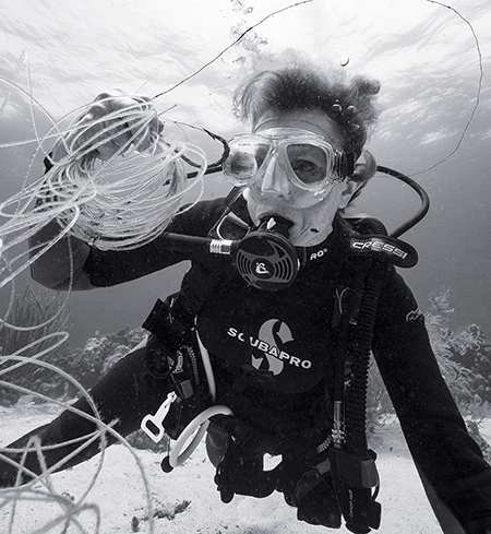 Reef clean-up dives are very popular