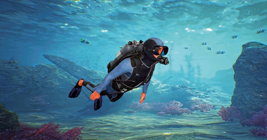 This human avatar is in the LISC new RealTHASC virtual underwater environment