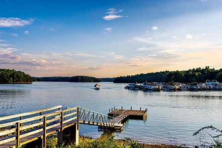 Craigs Creek boat ramp on Laurel Lake