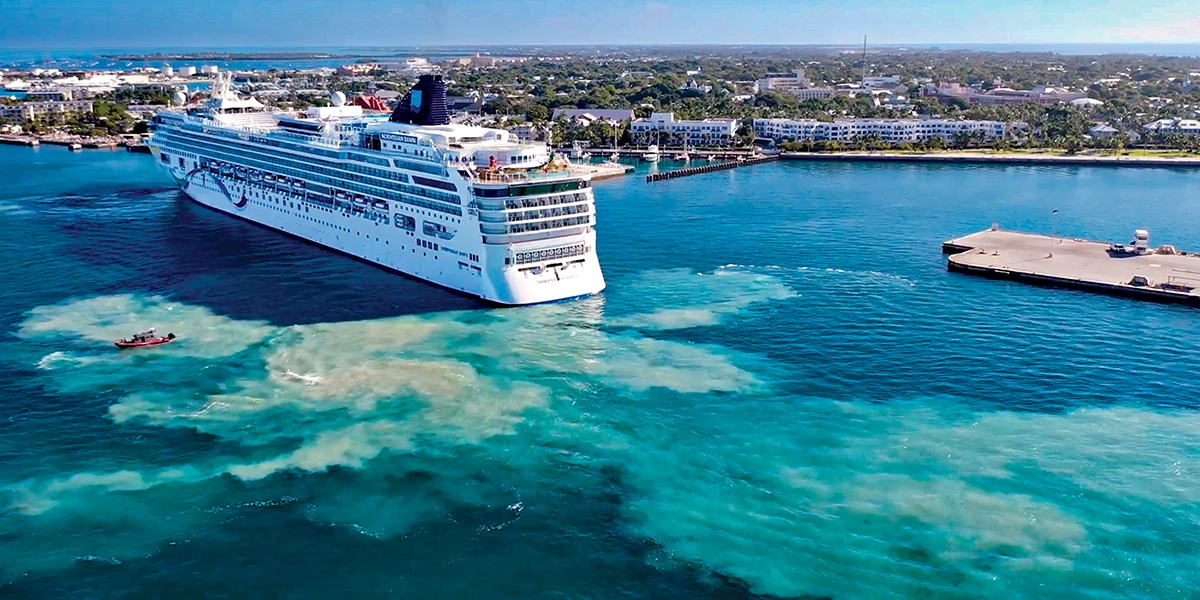 Cruise ships are large and getting larger.