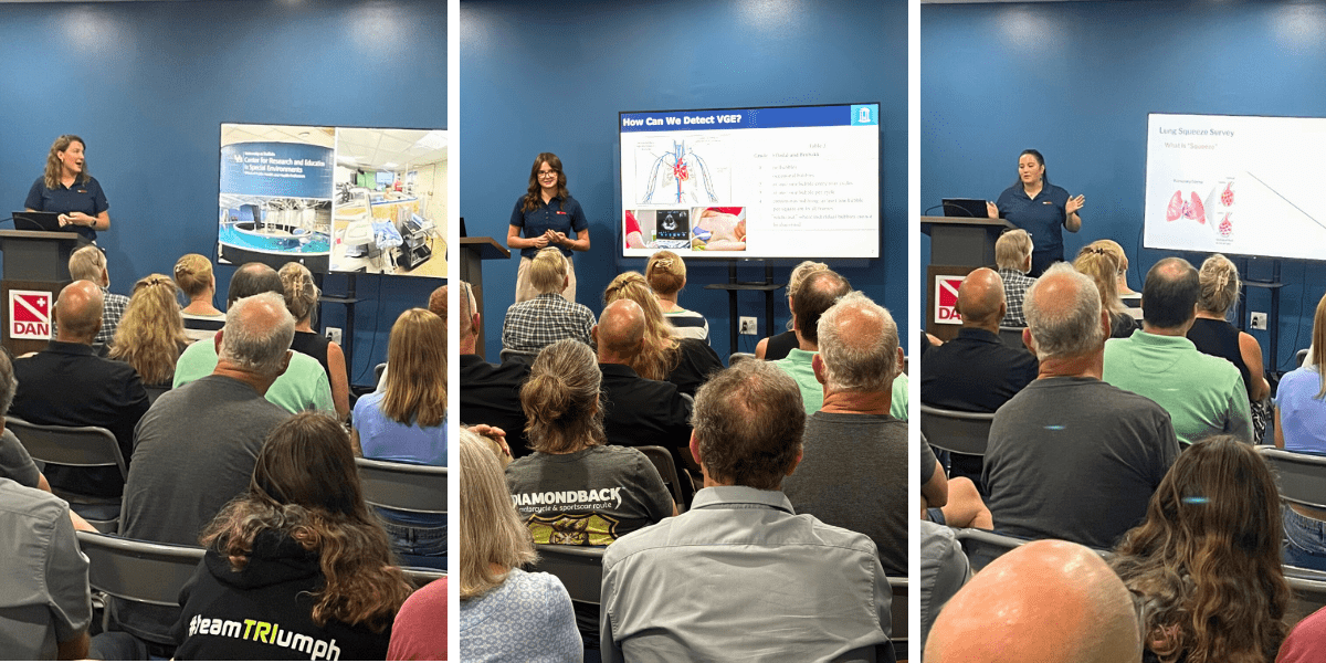 DAN interns presenting to the audience