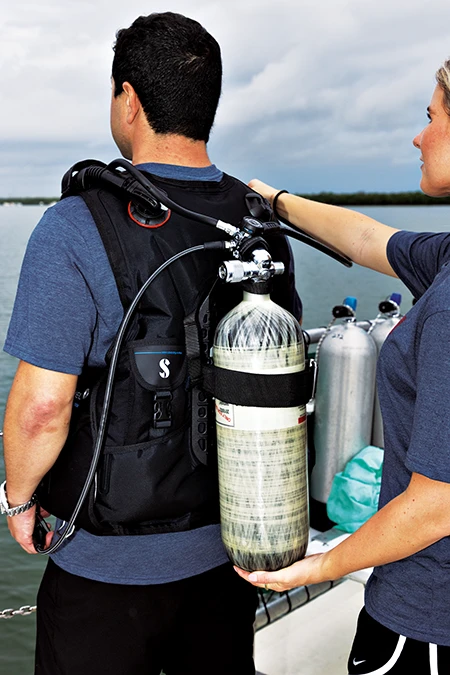 Type 4 (polymer-lined) cylinders are much more suitable for scuba