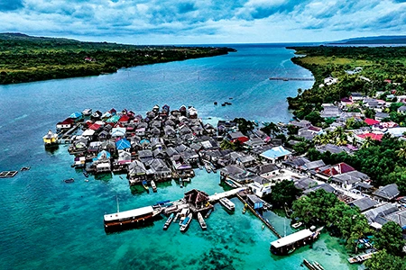 At Wakatobi, the resort and the local village of Lamanggau