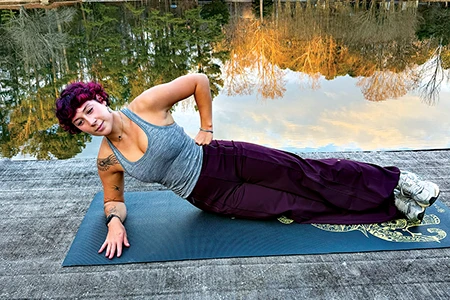 Forearm Side Plank Dips