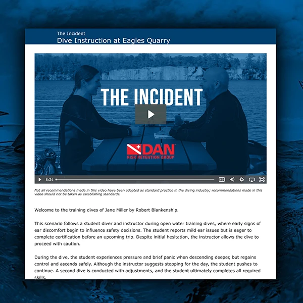 Barotrauma Legal Drama course 3 incident