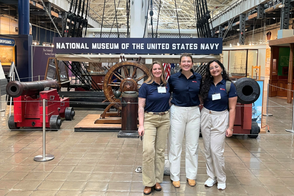 DAN Research team at the National Museum of the US Navy
