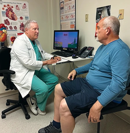 Dr. Douglas Ebersole discusses a return to diving with Corbin.