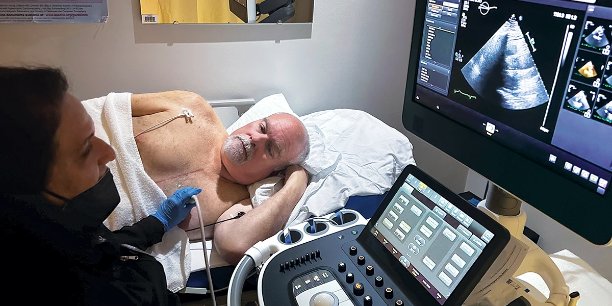 Corbin has an echocardiogram