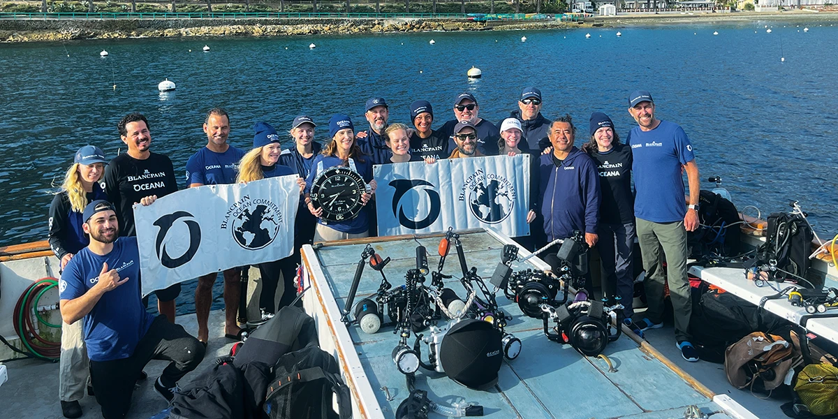 The expedition team celebrates the culmination of this three-part Channel Islands science exploration.
